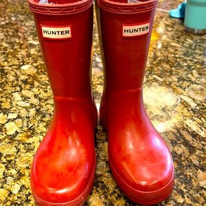 Red Toddler Hunter Boots